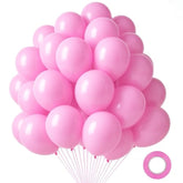 110Pcs Pink Balloons, Pink Latex Balloon For Girls Women Valentine'S Birthday Baby Shower Graduation Engagement Anniversary Wedding Princess Theme Party Supplies Decoration,12 Inches