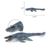 Large 13.4" Mosasaurus Toy, Realistic Hand-Painted Dinosaur Ocean Animal Figurine