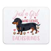 Dachshund Gift Mouse Pad - Dachshund Gifts For Women, Dachshund Gift Mousepad With Non-Slip Rubber Base For Laptop Computer Keyboard Desktop (9.5×7.9 Inch)