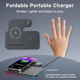 Wireless Charger 3 In 1 Charging Station Lphone Fast Foldable Charging Stand For Apple Multiple Devices With An 18 W Quick Charger For Lphone 16/15/14/13 Pro Max Apple Watch Aripods Pro 2
