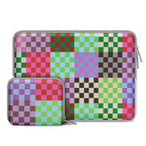 MOSISO Laptop Case 13.3 inch, 13-14 inch Laptop Sleeve Bag Compatible with MacBook Air/Pro 13/Pro 14, HP Dell Acer ASUS Lenovo Notebook, Neoprene Computer Bag with Small Case, Colorful Checkerboard