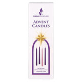4 Pcs Unscented Christmas Advent Candles Set, Hand Poured Premium Wax Taper Candle 10 Inch X 7/8 Inch, Holidays, Occasions, Events, Festivities, Devotional, Church, Wreath, Party, Gifts