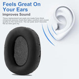 Headphone Earpad Replacement - Compatible With Logitech G Pro/G Pro X - Black - Memory Foam & Leather - 1 Pair