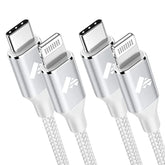 Usb C To Lightning Cable 3Ft 2Pack, Power Delivery Usb C Iphone Cables Mfi Certified Braided Type C Iphone Charger Cord Fast Charging Compatible Iphone 11 12 13 14 Pro Max X Xs Xr 8 7 6S Plus Se, Ipad