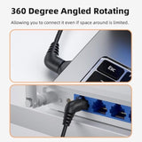 Cat6 Ethernet Cable,90 Degree Up Angled Rj45 Utp Network Extension Cable Patch