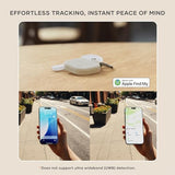 Findall Keychain With Find My, Wireless Rechargeable, Location Tracker, Left-Behind Alerts, Loud Audible Chime, Works With Iphone, Ipad, Mac Sand