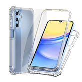 For Samsung Galaxy A35 5G Phone Case, Samsung A35 5G Case With Screen Protector, Dual Layer Structure Protection, Shockproof Corner Tpu Bumper, Heavy Duty Protective Cover For Galaxy A35-Clear