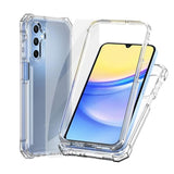 For Samsung Galaxy A35 5G Phone Case, Samsung A35 5G Case With Screen Protector, Dual Layer Structure Protection, Shockproof Corner Tpu Bumper, Heavy Duty Protective Cover For Galaxy A35-Clear