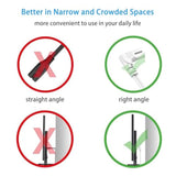 2 Prong Power Cord Nema 1-15P To Iec320 C7 Right Angle Power Cable Replacement For Xbox Series S/X, Xbox One S/X, Printers, Lg, Samsung, Tcl, Apple Tv Power Cord (10Ft)