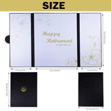 Large Retirement Card For Men Women, Black Gold Retirement Party Decorations, Happy Farewell Guest Book Alternative, Jumbo Greeting Card Retirements Gifts Signature Board Book For Party Supplies