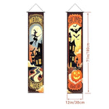 Large Halloween Banner 4pcs Haunted Mansion Portraits Indoor Outdoor Vintage Horror Wall Decor