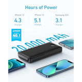 ANKER Power Bank, 20,000mAh Portable Charger with USB-C Fast Charging, Works for iPhone 15/15 Plus/15 Pro/15 Pro Max, iPhone 14/13/12 Series, Samsung, iPad Pro, AirPods, Apple Watch, and More