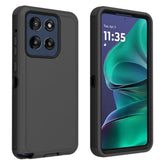 For Motorola Moto G Stylus 2025 Case, Defender Case Heavy Duty Shockproof Dustproof 3 In 1 Rugged Protective Phone Cover For Moto G Stylus 5G 2025 (Black, Moto G Stylus 2025)