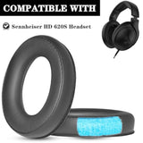 Hd620S Replacement Earpads Ear Cushions Compatible With Sennheiser Hd620S Hd620 Headset Protein Leather Ear Pads Covers Repair Part (Black Pl)