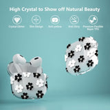 Clear Cute Black Floral Case for AirPods 4