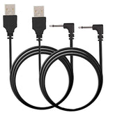 Smays Charging Cable for Lush 2 3 Hush and Edge - USB Charger Cord Black (2-Pack)