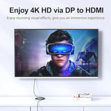 Displayport To Hdmi Cable 6Ft, Display Port To Hdmi Uni-Directional Cables Dp