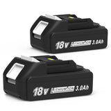 3000Mah 18V Battery Replacement For Makita 18V Battery Compatible With 18 Volt Bl1840B Bl1850B Bl1860B Bl1815B Battery (2 Packs)