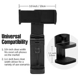 (2 Pack) Airplane Phone Holder Mount: Universal In Flight Travel Essentials Phone Mount With 360° Degree Rotation, Handsfree Airplane Phone Holder, Travel Must Haves Phone Clip Stand For Flying
