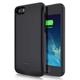 Travel Battery Case For Iphone 5S Se 2016 (1Nd Gen) 4Inch, 2025 New Upgrade Extra Battery Life Fast Charging External Rechargeable Portable Charging Case (Black, Iphone 5S/Se (2016))