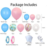 100Pcs Pink Blue Balloons Garland Arch Kit Gender Reveal Birthday Baby Shower