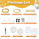 Balloon Arch Kit with Gold Frame Stand: Wedding, Birthday, Baby Shower