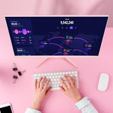 Pink 24 Inch Gaming Monitor 200Hz Refresh Rate Fhd 1080P Resolution Fast Ips Panel 1Ms Gtg Response Time Adaptive Sync Built-In Speakers Pink Monitor