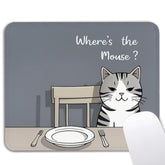 Cute Cat Mouse Pad - Cat Lovers Gifts For Home Office Desk Decor Accessories, Waterproof Non-Slip Rubber Base Funny Mousepad For Wireless Mouse 7.9X9.5 Inch