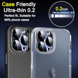6-Pack iPhone 14/15 Pro Max Camera Lens Protector 9H Glass