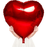 Red Heart Balloons- 4Pcs 32Inch Foil Heart Balloon, Valentine Day Ball