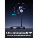 UGREEN MagFlow 2-in-1 Magnetic Wireless Charging Station, Fast Wireless Charger for iPhone 16 15 14 13 12 Series and AirPods, MagSafe Compatible Qi Charging Stand with 3 FT USB-C Cable (No AC Adapter)