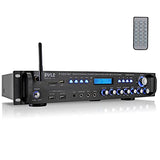 Multi Channel Bluetooth Preamplifier Receiver - 3000 Watt Audio Home Speaker Sound Stereo w/Radio, USB, Headphone, AUX, RCA, Dual Microphone w/Echo,