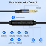 Wired Earbuds Headphones Earphones For Samsung A15 A14 A13 A25 A23 S10 S9 S8 Iphone 6 5, Wired Earbuds With Microphone 3.5Mm Aux Jack Gaming Ear Buds For Ipad Laptop Computer Android School Switch Mp3