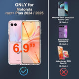 Case Compatible With Motorola Razr Plus 2024/2025, Clear Shockproof Phone Cover,Ultra-Thin Slim Fit Hard Pc Protective Cases For Moto Razr Plus 2024/2025, Clear