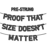 Pre-Strung Funny Bachelor Party Banner - Black Glitter Paper - Bachelor Party Decorations - Bachelor Party Gifts (2)