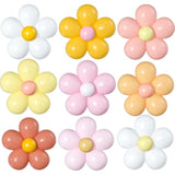 16 Set Daisy Flower Balloons Diy Kit,Boho Daisy Balloons Party Decorations For Birthday Baby Shower Wedding Anniversary Groovy Fairy Retro Hippie Theme Decor