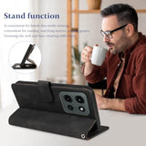 RFID Flip Wallet Case for Moto G 2026/2025 and G Play 2026, Black
