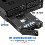 U.2/U.3 Nvme Mobile Rack Cage With Oculink Connector For 5.25 Bay Support Pcie 4.0 Hot-Swappable Ssd Enclosure For Seamless Data Transfer And Storage Expansion