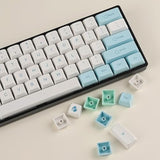 137 Keys Xda Profile Keycaps 75 Percent Cute Ice Mint Pbt Keyboard Caps For Me