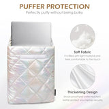 Puffy Laptop Sleeve 13 Inch 14 Inch, Women Quilted Puffer Laptop Carrying Case Pillow Case Compatible With Macbook Pro 14 Inch M4 M3 M2 M1, Cute Small Notebook Cover