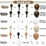 Brown Nude Balloon Arch Kit Neutral White Sand Coffee Tan Cream Garland for Party Decor