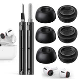 Memory Foam Replacement Ear Tips Compatible with AirPods Pro 2nd/1st Generation,with Noise Reduction Hole & Built-in dust Guard Screen,for USB-C