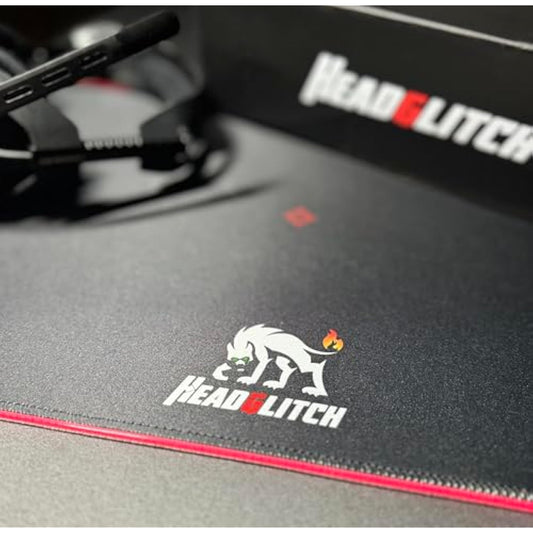 'Full Health' Rgb Gaming Mouse Pad | Extra Large Desk Mat | Xxl Mousepad Led | Easy Clean Surface | Non-Slip Rubber Base | Extended Light Up Computer Office Mousepad |