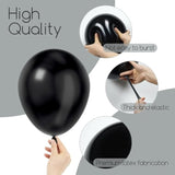 120Pcs Black Balloon Arch Kit, 18 12 10 5 Inch Black Latex Balloons Different Sizes Balloon Garland For Graduation Halloween Birthday Party Decorations