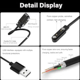 Compatible For Jacoosa Tg38, Qonbink Tg38 Smart Watch Charger 2-Pack Magnetic Charging Cable Usb Charging Cord