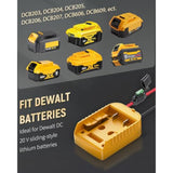 2 Pack Power Wheel Adapter For Dewalt 20V Battery With Switch, Dc Power Adapter For Rc Car Truck Diy & Robotics, Conversion With Fuse Switch 12 Awg Wires