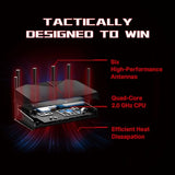 Dual-Band Be6500 Wifi 7 Gaming Router Archer Ge400 | 6-Stream 6.5 Gbps | 2 X 2.5G + 3 X 1G | Game Acceleration, Dedicated Gaming Port & Panel, Rgb Lighting | Easymesh, Homeshield | No 6 Ghz
