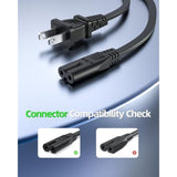 6Ft Power-Cord-Charger Replacement For Jbl-Partybox 310 300 110 100 200 710 1000 On-The-Go Speaker Charging Cable 2 Prong