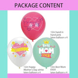 Mother'S Day Balloons Mothers Day Party Decorations Happy Mother'S Day Latex Balloons Mom Balloon For Mothers Day Themed Party Decorations Arch Decor Supplies Party Balloon Set 12Pcs