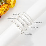 300pcs 5 Sizes Silver-Plated Smooth Round Beads for Bracelets, Necklaces, DIY Crafts